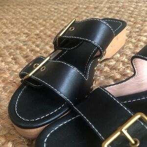 New: J Crew Leather Double Buckle Strap Sandal. Size 7.5